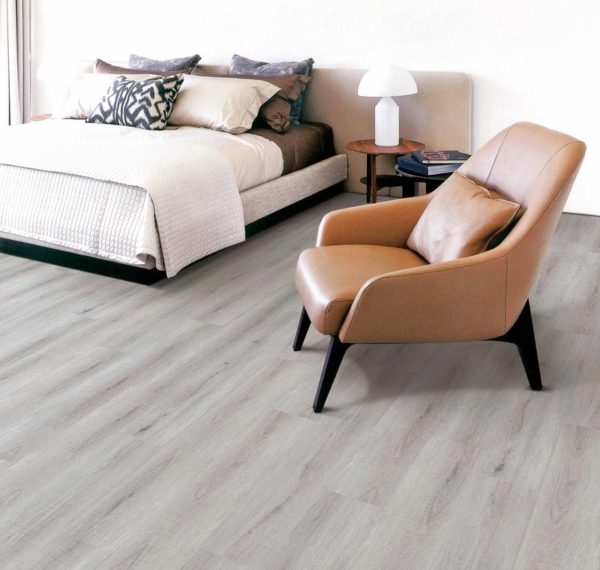 Medallion Aquarius Extra Wide Room Scene With Sawn Cut Grey Floor Sample On It
